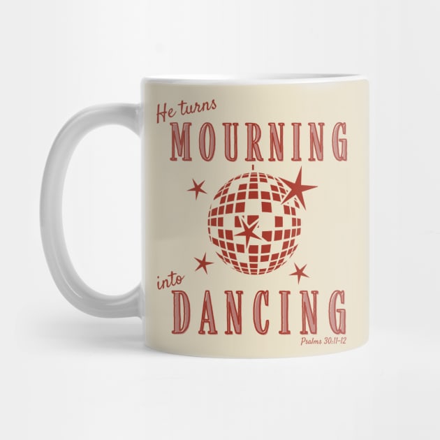 Christian Mourning into Dancing Retro Disco Design by bbreidenbach